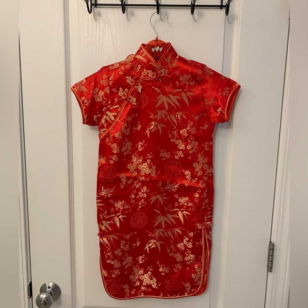Red Asian Traditional Dress